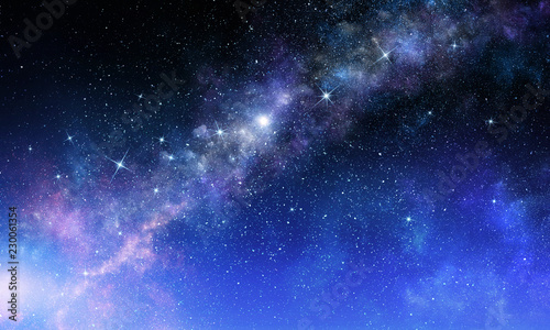 Starry sky in open space