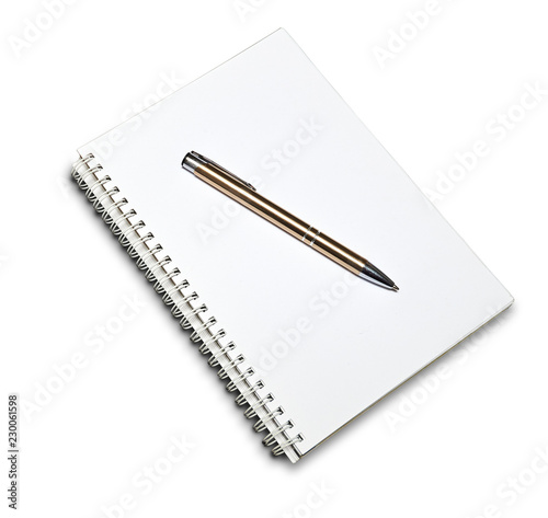 Note book isolated on white