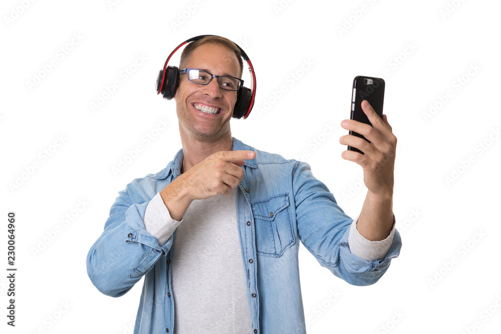 present young guy with modern casual clothes and white background present young guy with modern casual clothes and white background