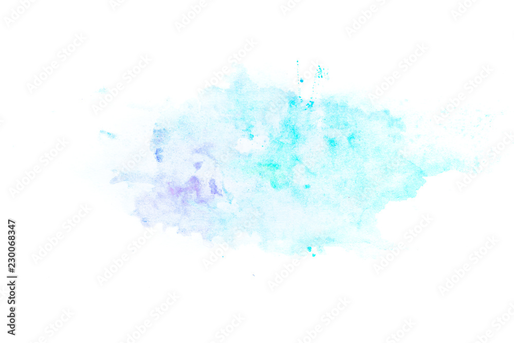 Abstract watercolor on white background
