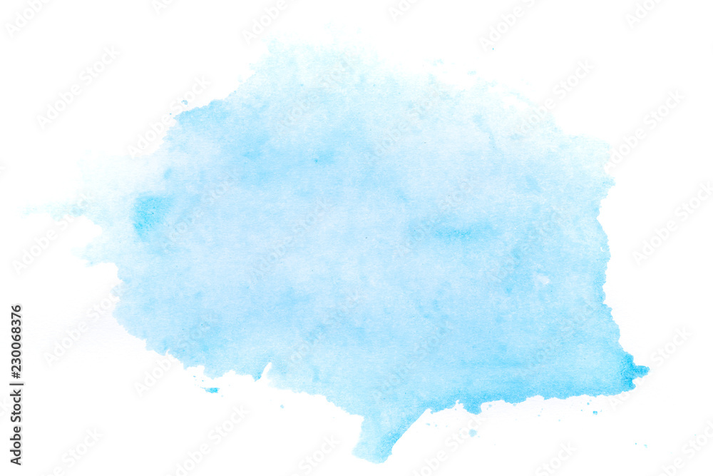Abstract bluewatercolor on white background Abstract bluewatercolor on white background