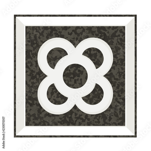 Tile el Panot de Flor Rosa de Barcelona Gray