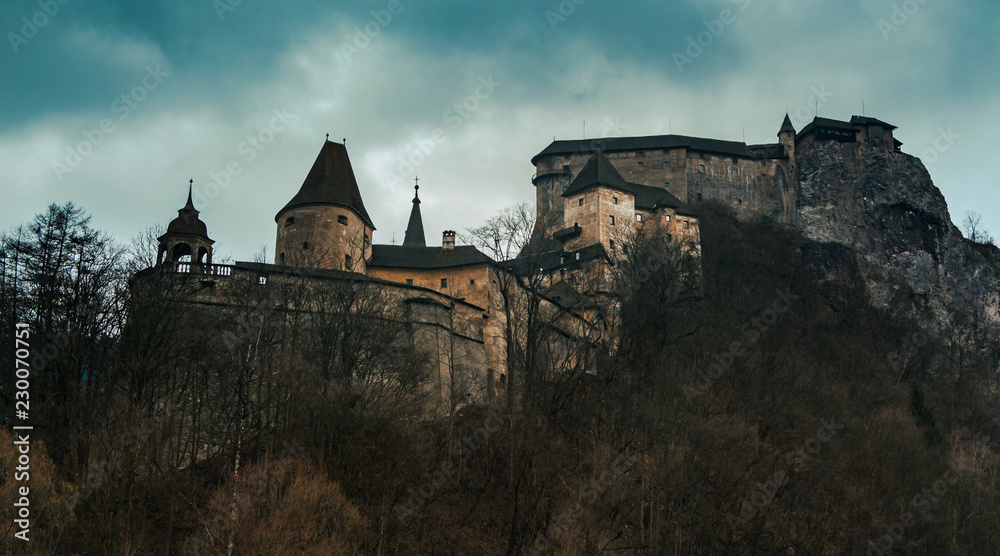 Medieval Orava Castle, Slovakia Dramatic tones
