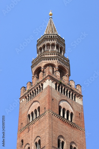 Bell tower of Cremona cathedral, Italy