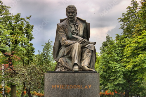 Hviezdoslav monument in Bratislava, Slovakia photo