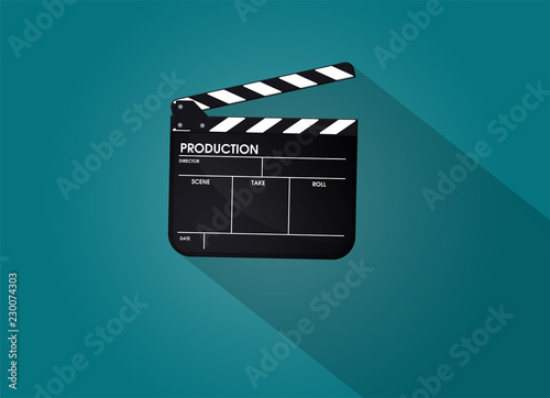 Slate of director film Collection. Illustration Vector EPS10.