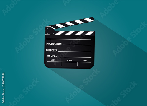 Slate of director film Collection. Illustration Vector EPS10.