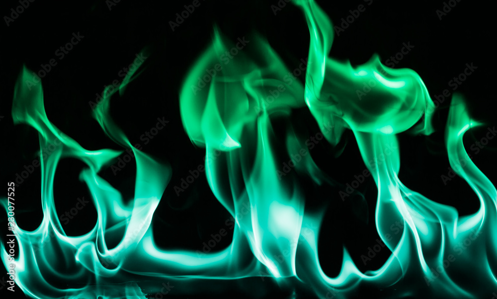Blue And Green Fire