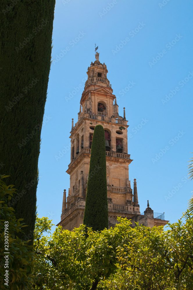 Glockenturm, Mezquita-Catedral, Córdoba, Andalusien, Spanien