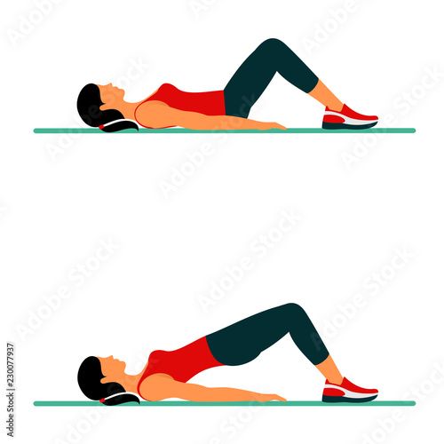 Fitness exercises for strong and beautiful body