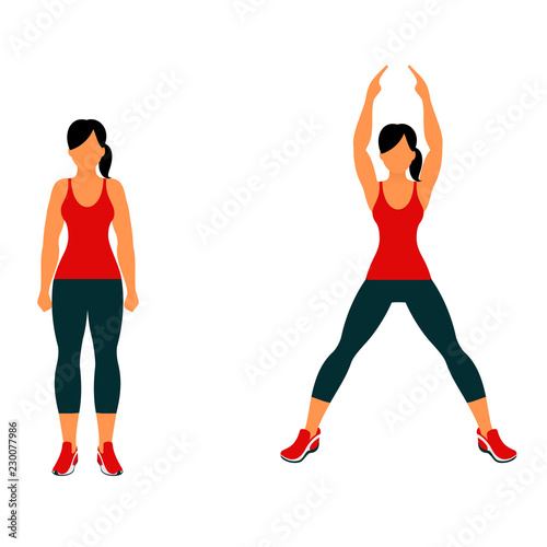 Fitness exercises for strong and beautiful body