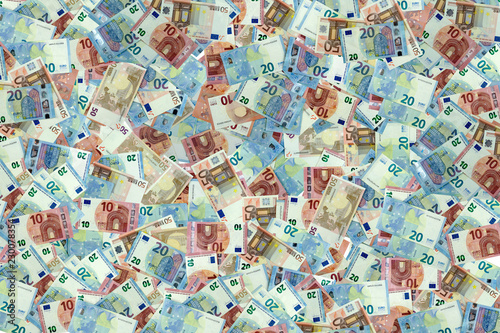Carpet of money bills photo