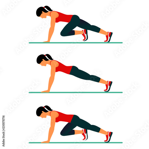 Fitness exercises for strong and beautiful body