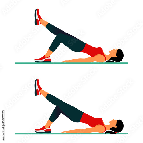 Fitness exercises for strong and beautiful body