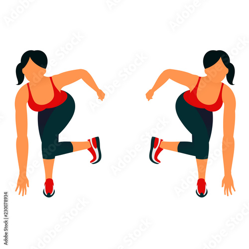 Fitness exercises for strong and beautiful body