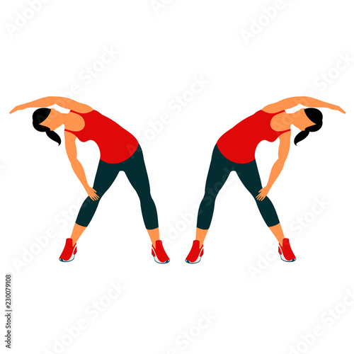 Fitness exercises for strong and beautiful body