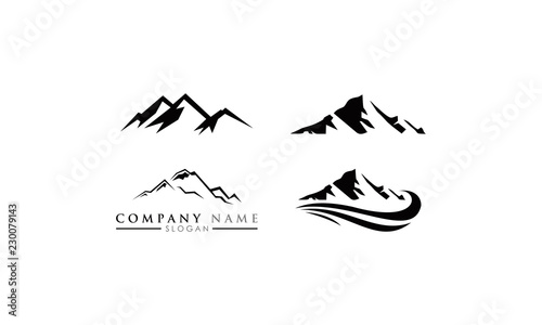 mountain silhouette vector package