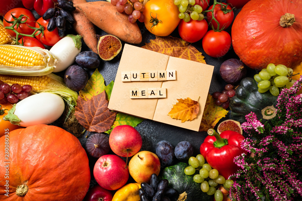 Autumnal vegetables outlet
