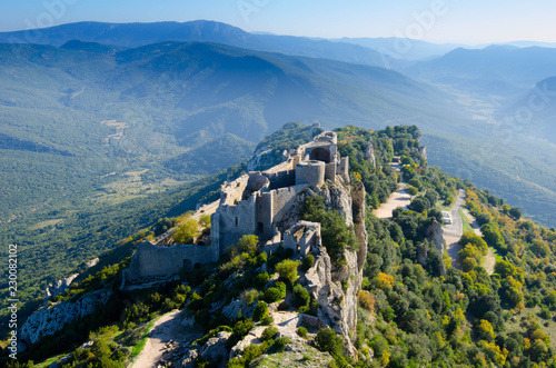 Chateau de Peyrepertuse in Okzitanien in Frankreich photo