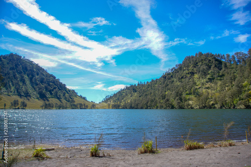 Ranu Kumbolo, Lake in Mountain photo