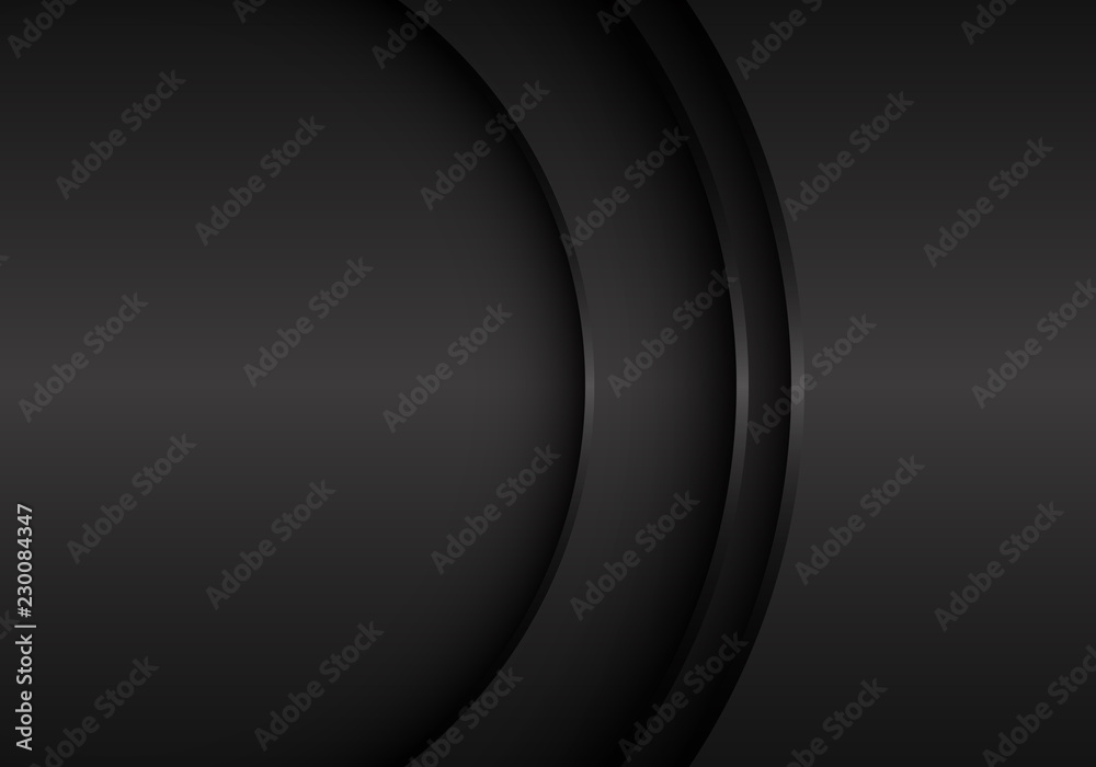 Abstract black metal curve with blank space design modern futuristic background vector illustration. Abstract black metal curve with blank space design modern futuristic background vector illustration.