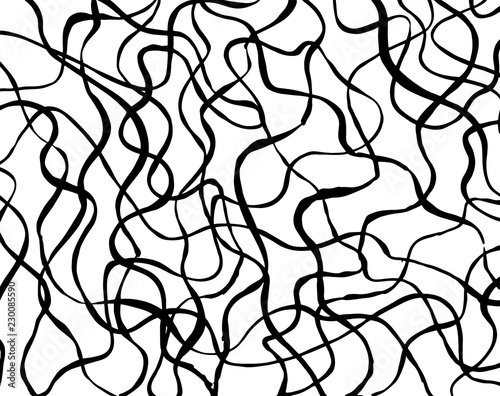 Brush pattern. Grunge background. Vector.