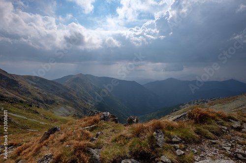 mountain panorama from top of Banikov peak in Slovakian Tatra mountains © Martins Vanags