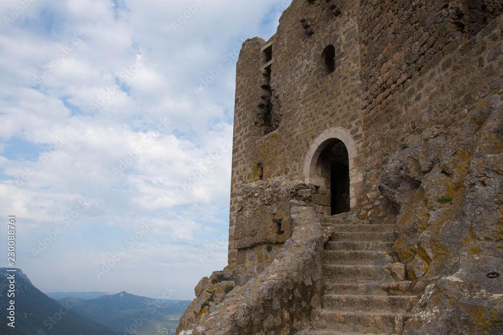 Chateau Queribus im Aude in Frankreich Chateau Queribus im Aude in Frankreich