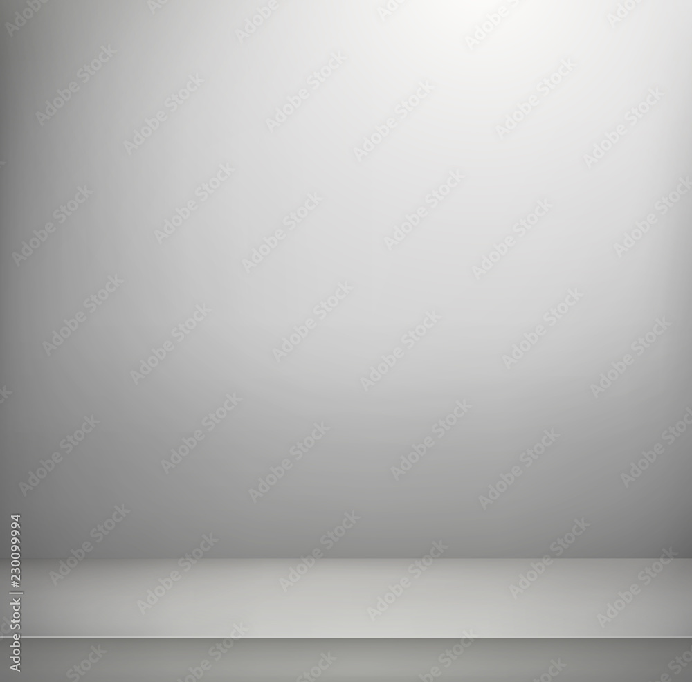 Bright illuminated room vector illustration