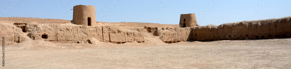 Mud fort, Nushabad, Iran