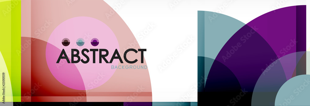 Obraz premium Vector fantastic circle modern geometric background template
