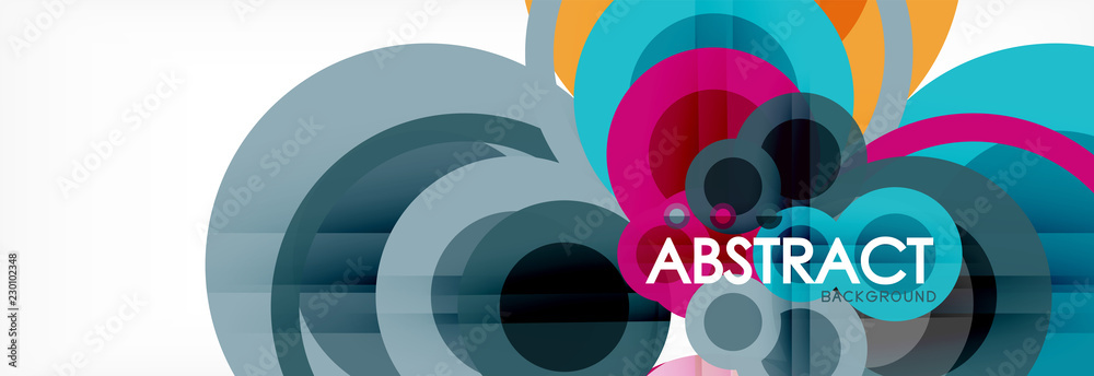Circle composition abstract background Circle composition abstract background