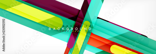Abstract colorful lines, modern geometric background design