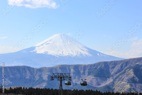 view of fuji from hakone