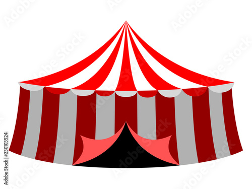 Islated carnival tent icon. Vector illustration design