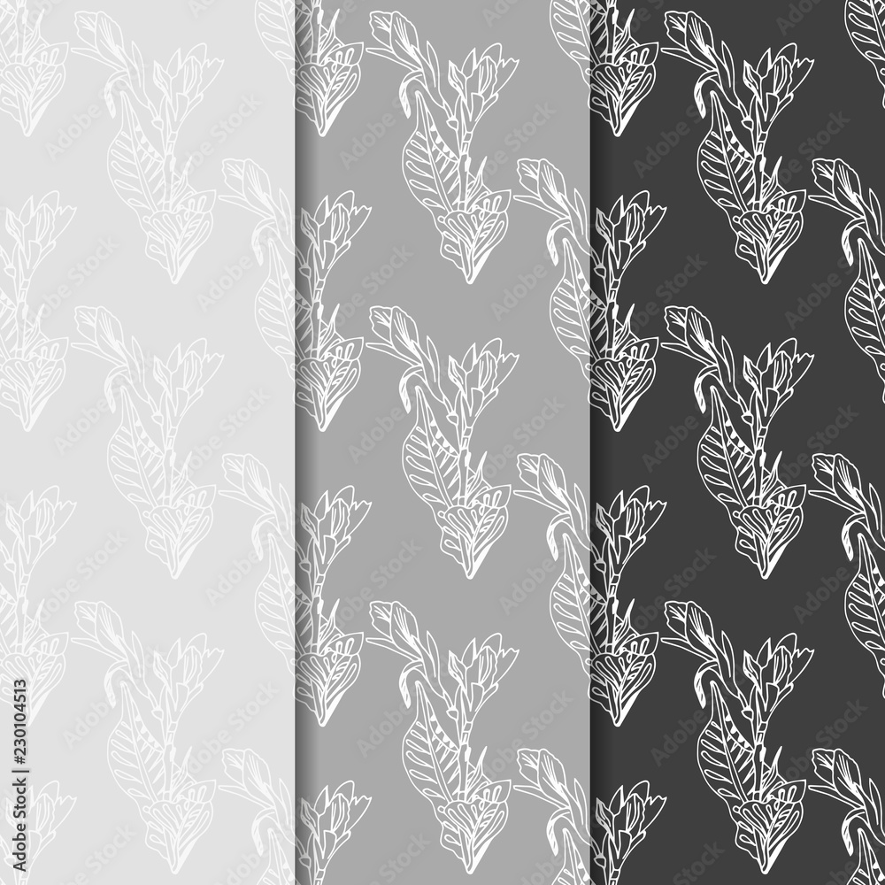 Obraz premium abstract floral seamless pattern with flowers