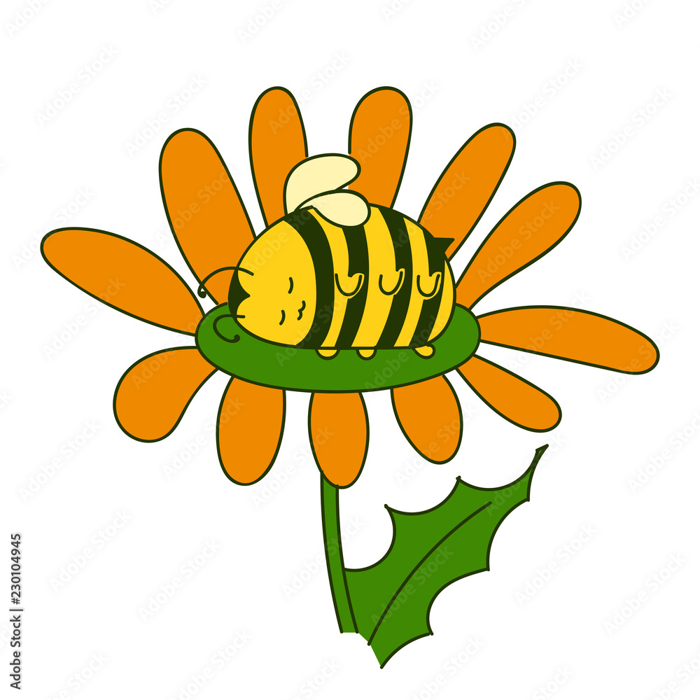 Bee And Flower In Sketch Style On Black Background Nature Vector Vintage  Illustration Design Element Set Hand Draw Stock Illustration  Download  Image Now  iStock