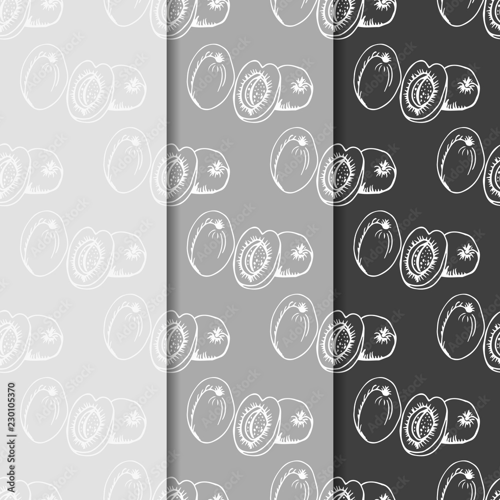 apricot fruit seamless pattern apricot fruit seamless pattern