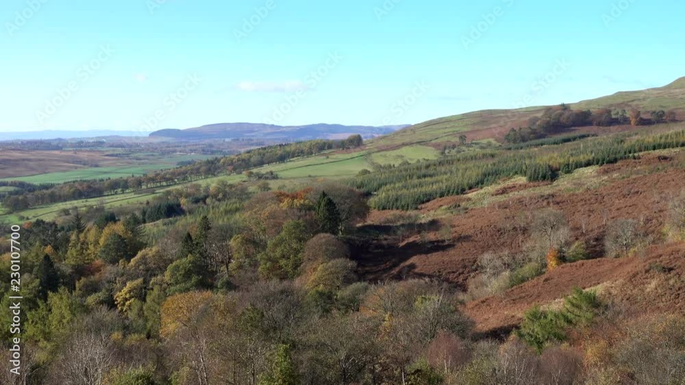 View along a Scottish glen on a bright and windy autumn day. View along a Scottish glen on a bright and windy autumn day.