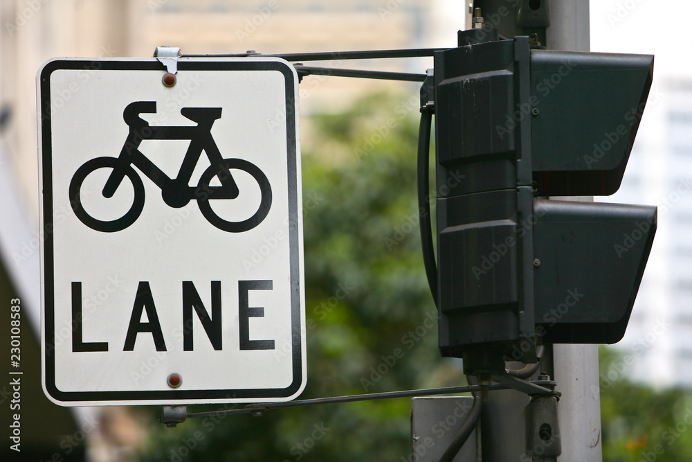 Bicycle Cycle Lane Sign