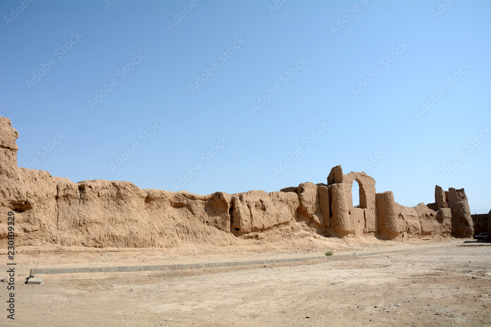 Mud fort, Nushabad, Iran