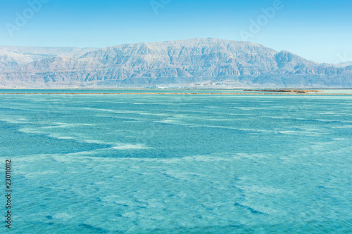 Dead Sea in October. Opposite Jordan