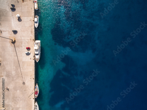 Aerial  view of  Agios Nikolaos city  in Zakynthos (Zante) island, in Greece © Samuel B.