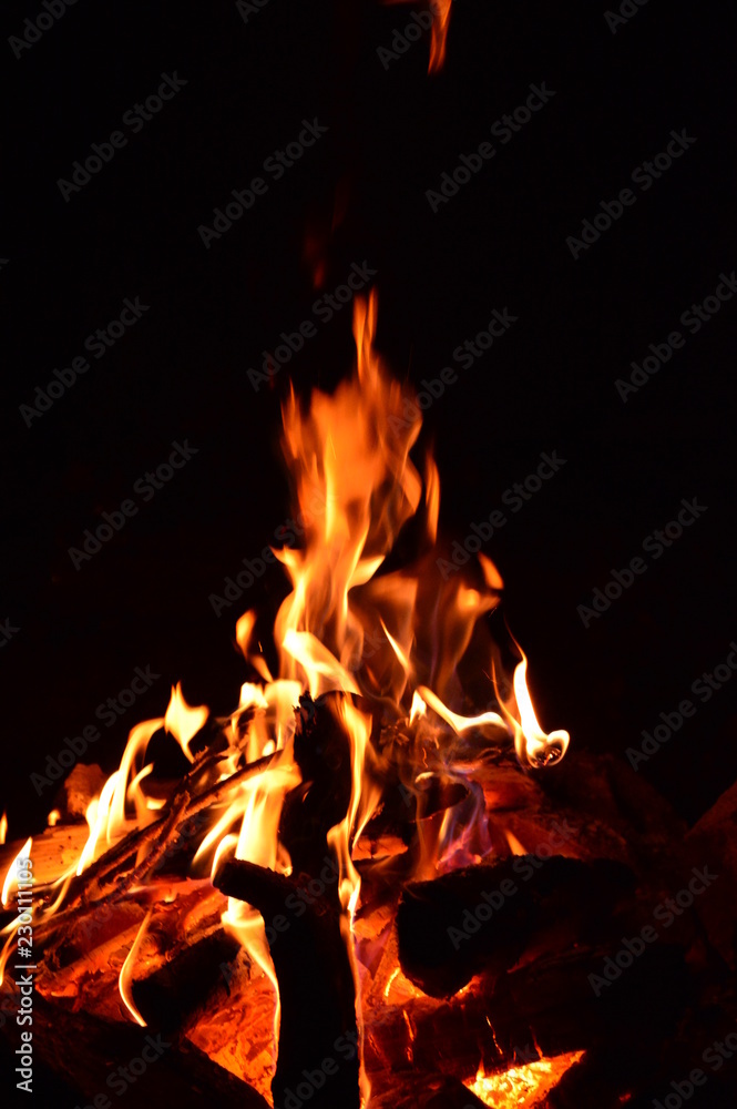 fire in fireplace fire in fireplace