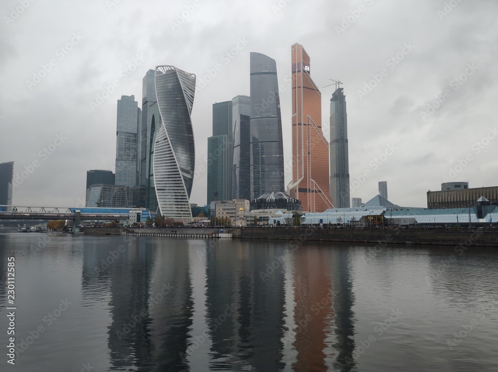 Naklejka premium Moscow City