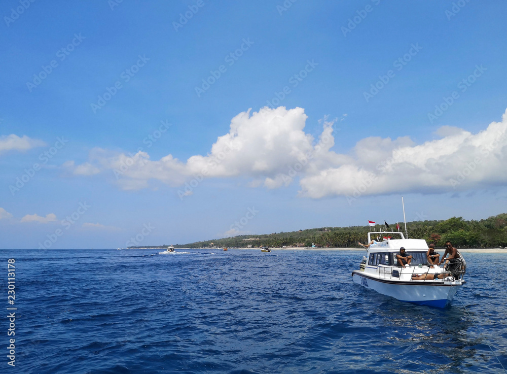 boat on the sea