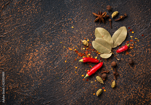 Spices masala for cooking Indian dishes