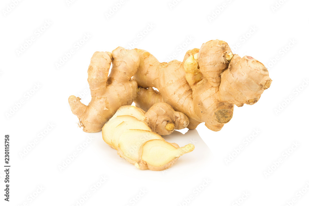 ginger isolated on white background ginger isolated on white background