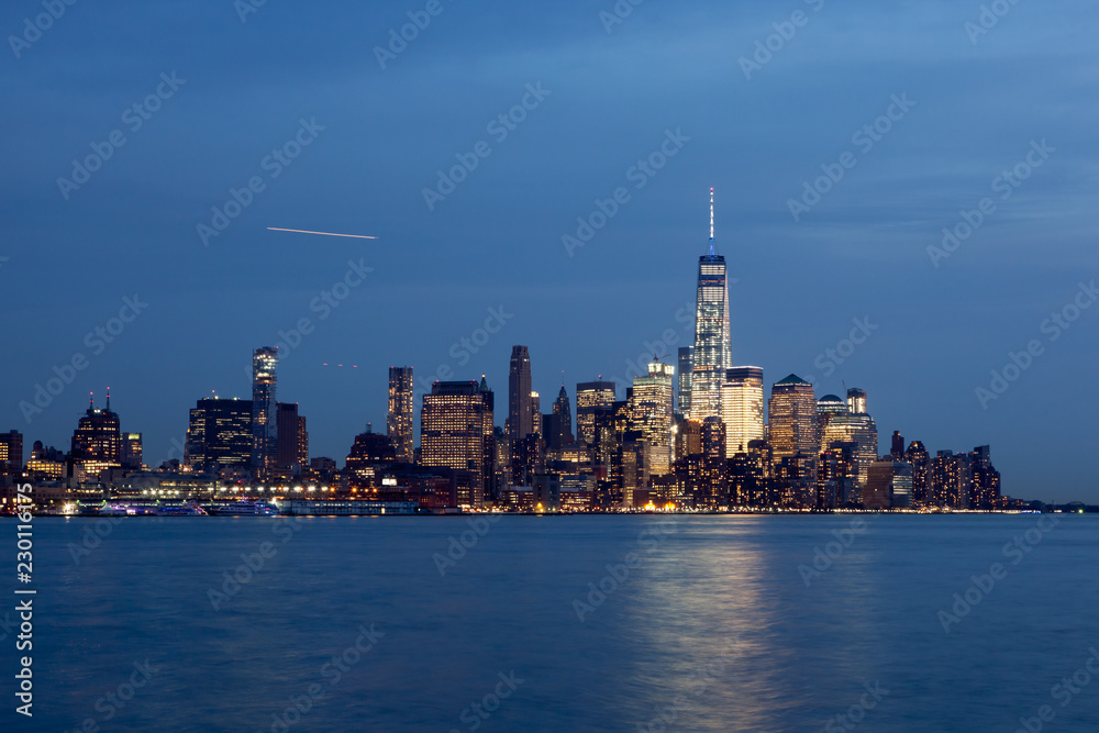 Lower Manhattan Skyline at Twilight