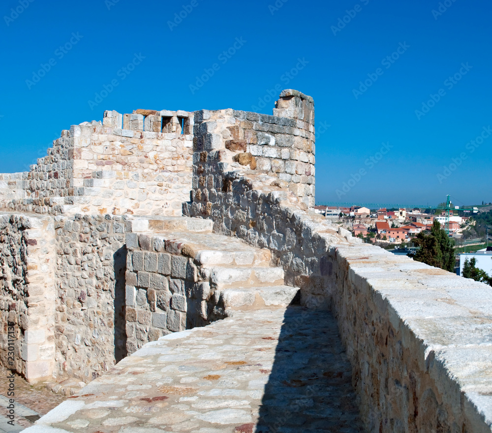 Top of the wall of the castle of Zamora